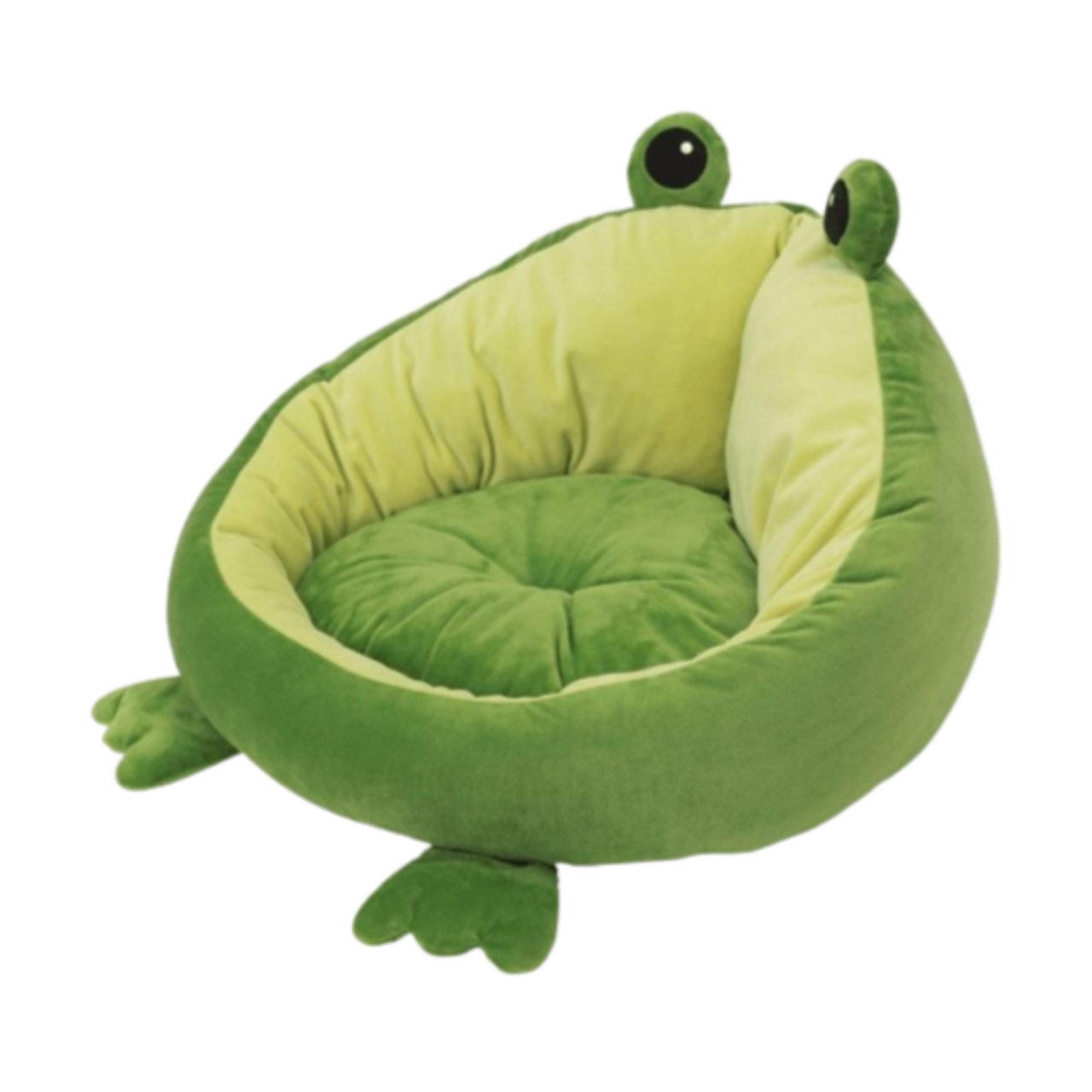 a soft looking chair shaped like a frog