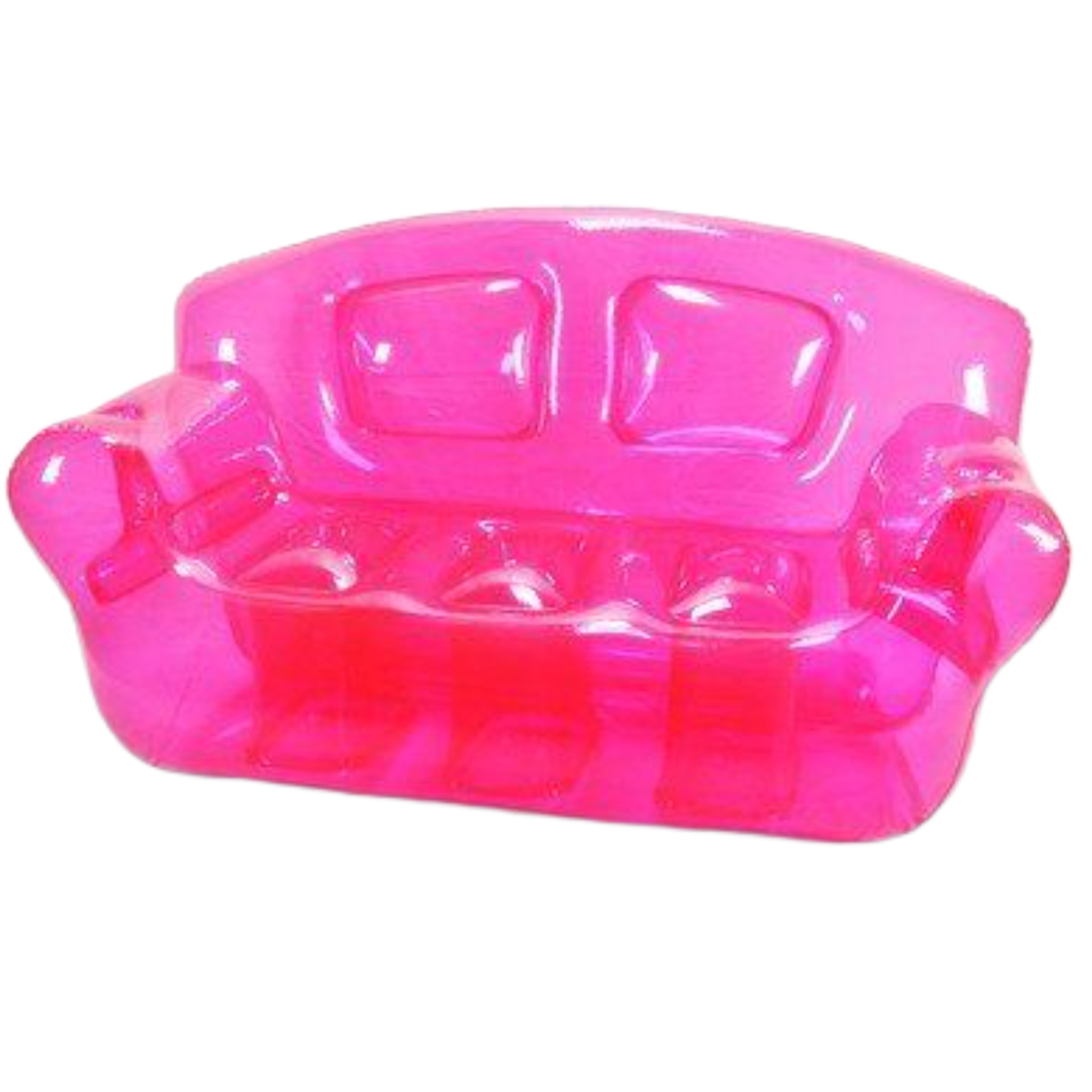 pink inflatble couch