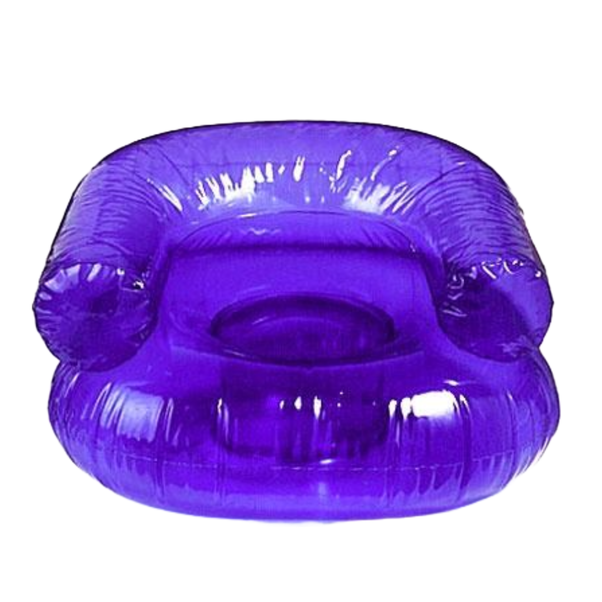 purple inflatble chair