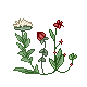 pixel art of flower